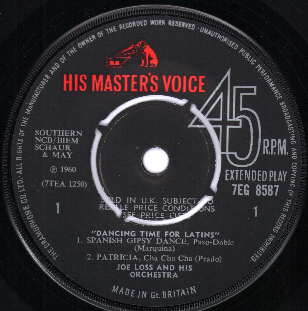 Joe Loss And His Orchestra - Dancing Time For Latins - 7 Inch