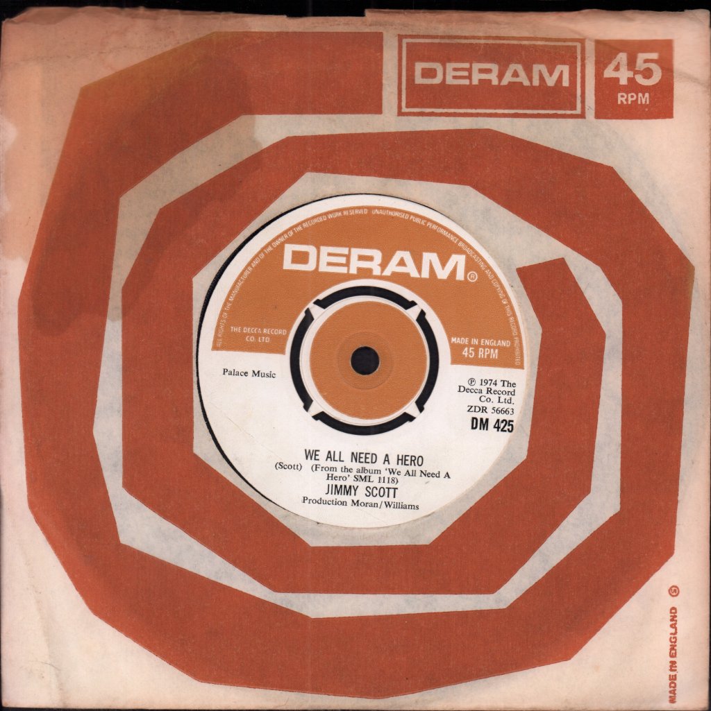 Jimmy Scott (Jazz) - We All Need A Hero - 7 Inch