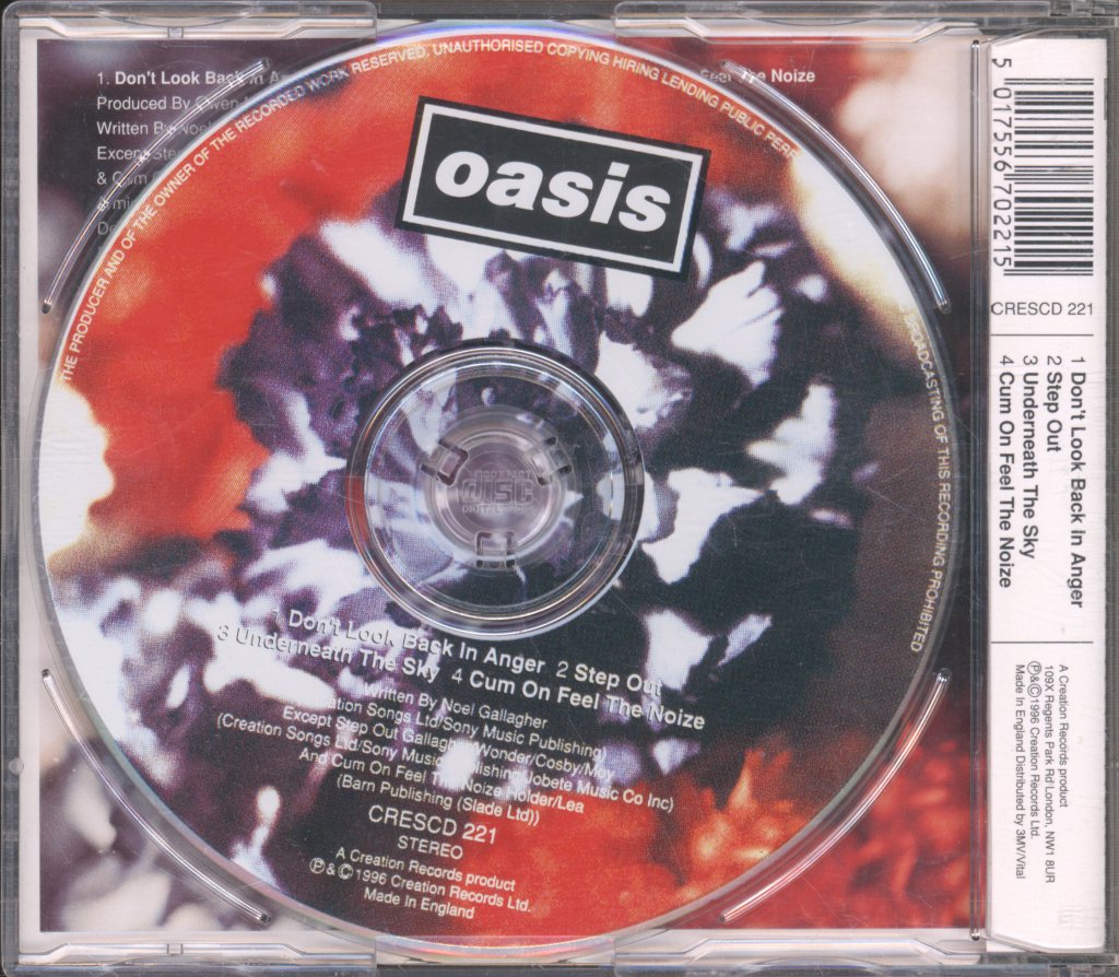 Oasis - Don't Look Back In Anger - Cd