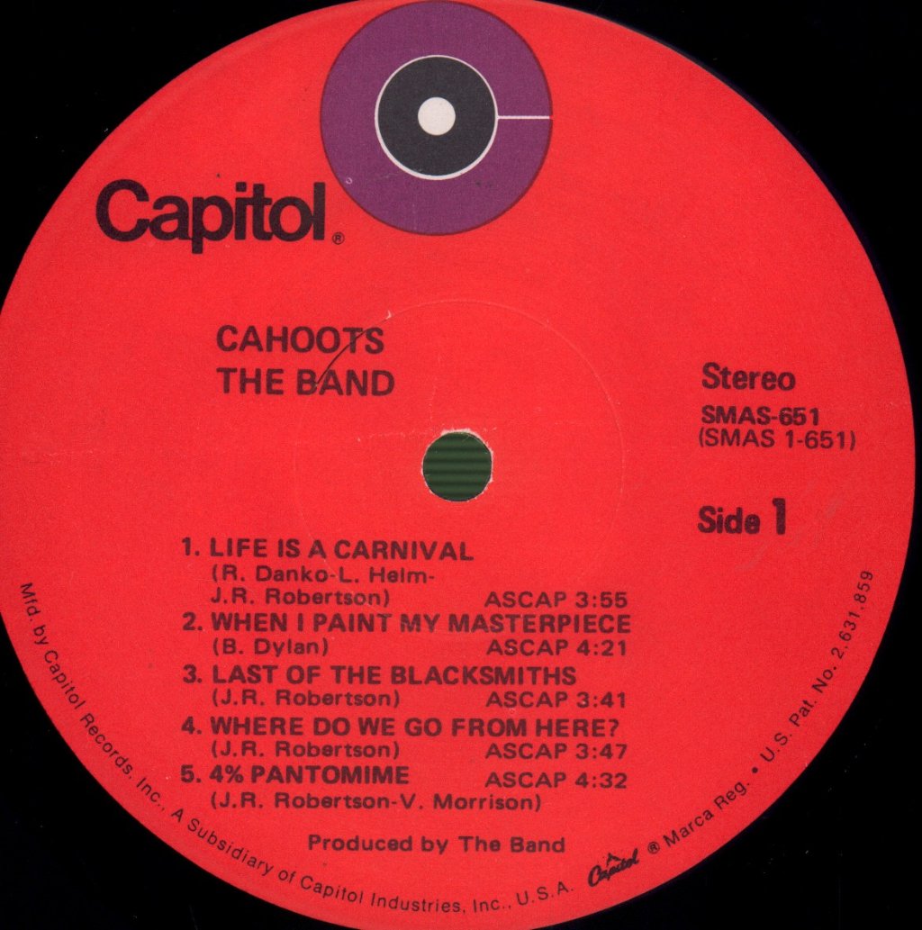 Band - Cahoots - Lp