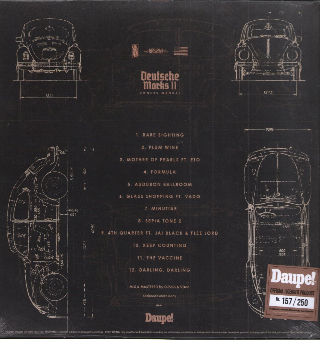 V Don x Willie the Kid - Deutsche Marks II - Lp