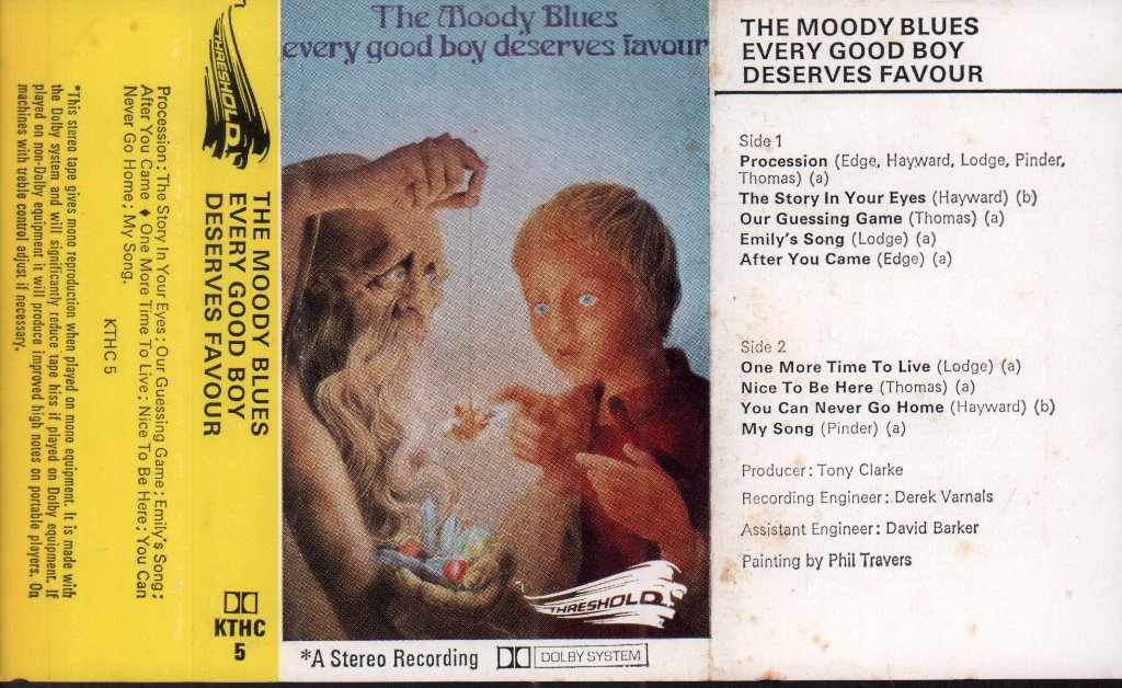 Moody Blues - Every Good Boy Deserves Favour - Cassette