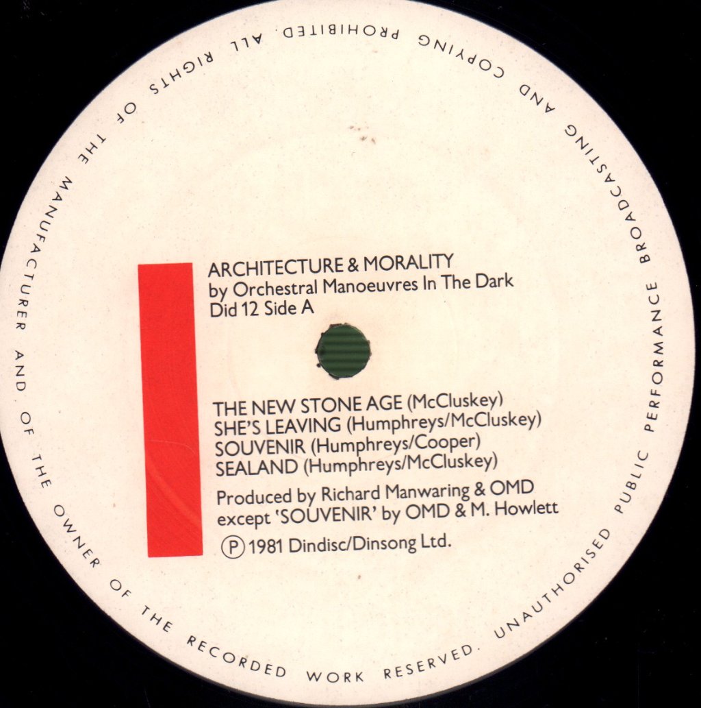 OMD - Architecture And Morality - Lp