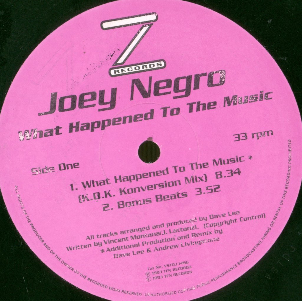 Joey Negro - What Happened To The Music - Double 12 Inch