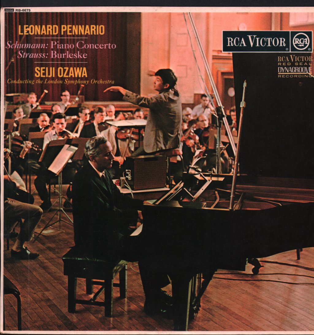 Leonard Pennario / Seiji Ozawa / London Symphony Orchestra - Schumann - Piano Concerto / Strauss - Burleske - Lp