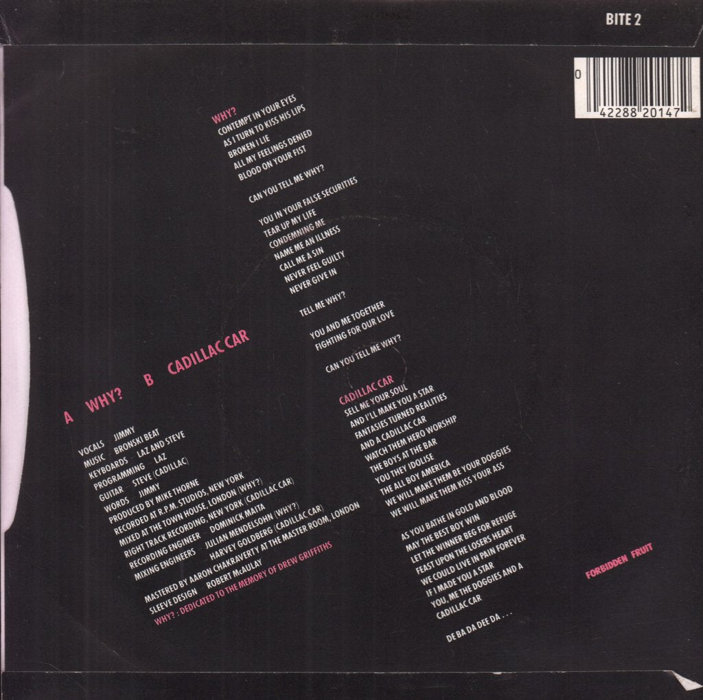 Bronski Beat - Why - 7 Inch