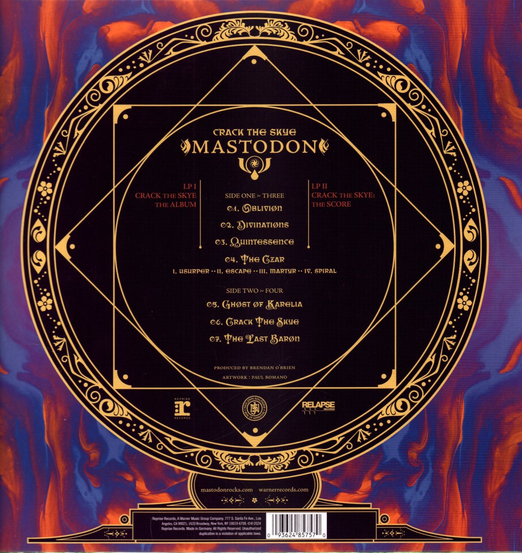 Mastodon - Crack The Skye - Lp