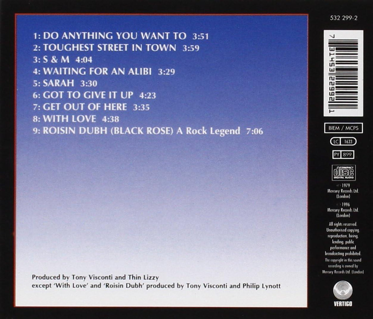 Thin Lizzy - Black Rose - Cd