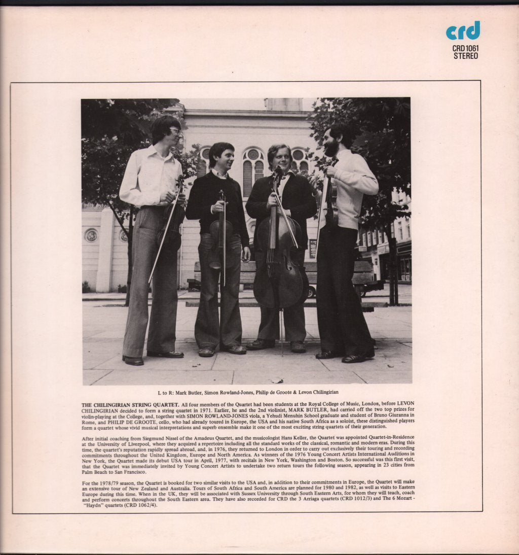 Chilingirian String Quartet - Franz Berwald - String Quartet in G-Minor / Johan Wikmanson - String Quartet in E-Minor - Lp