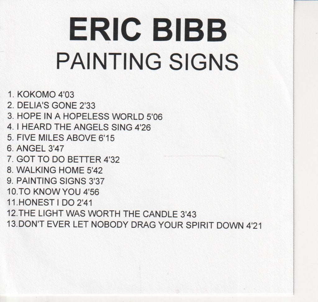 Eric Bibb - Painting Signs - Cdr
