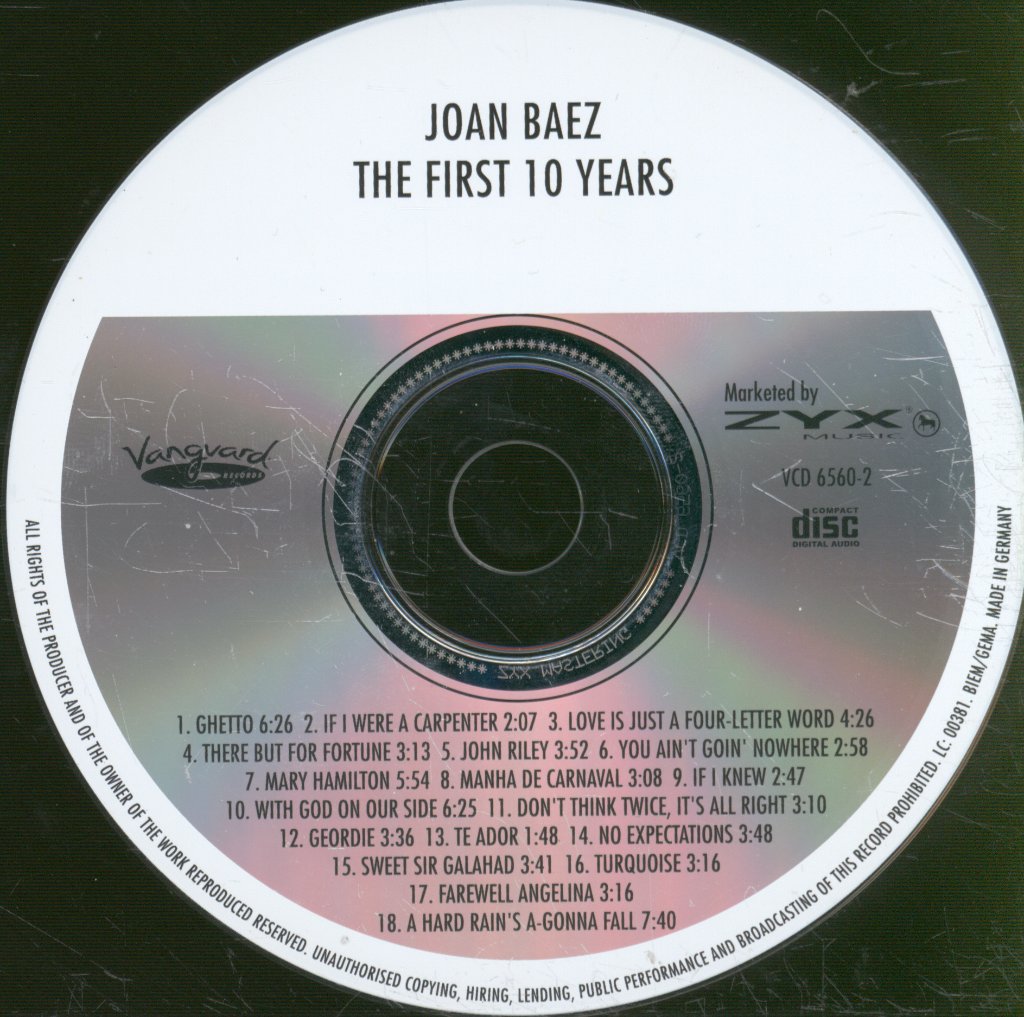 Joan Baez - First 10 Years - Cd