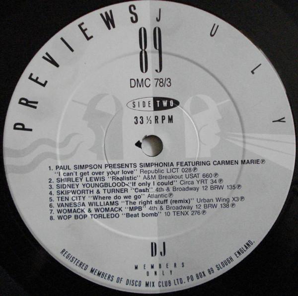 Various Artists - July 89 Previews - Lp