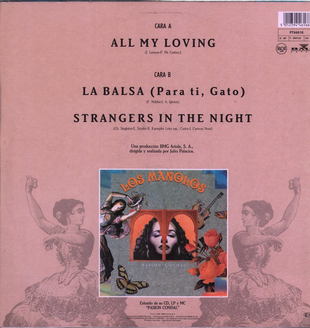 Los Manolos - All My Loving - 12 Inch