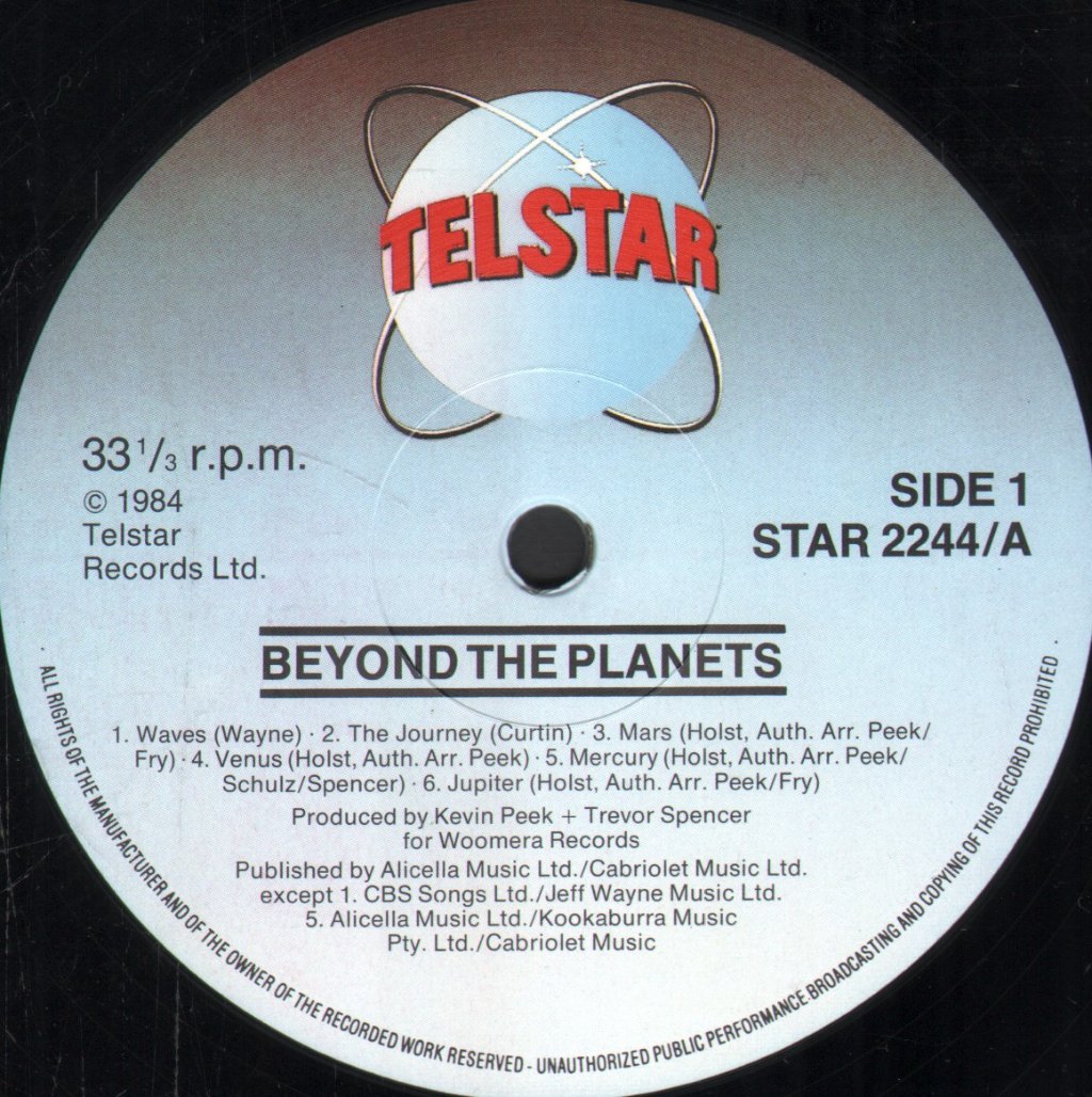 Jeff Wayne / Rick Wakeman / Kevin Peek - Beyond The Planets - Lp