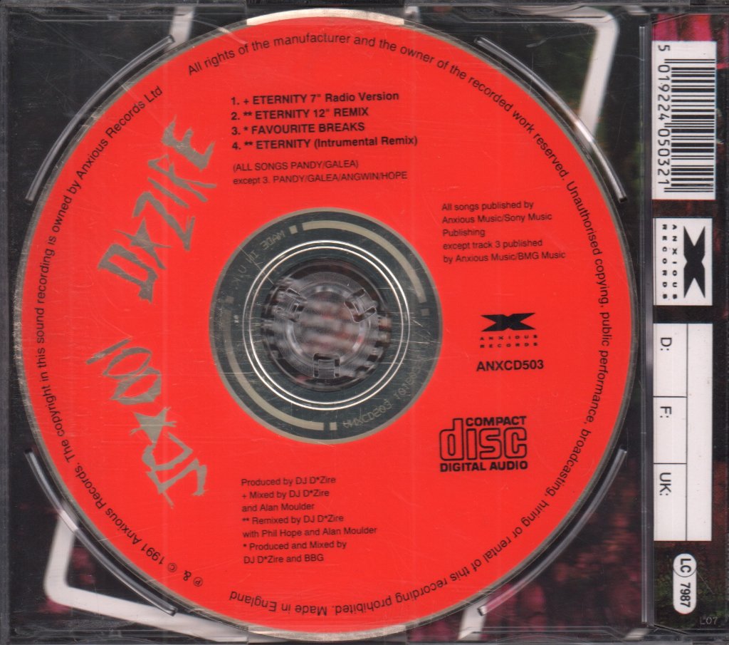 Jc 001 And D-Zire - Eternity - Cd