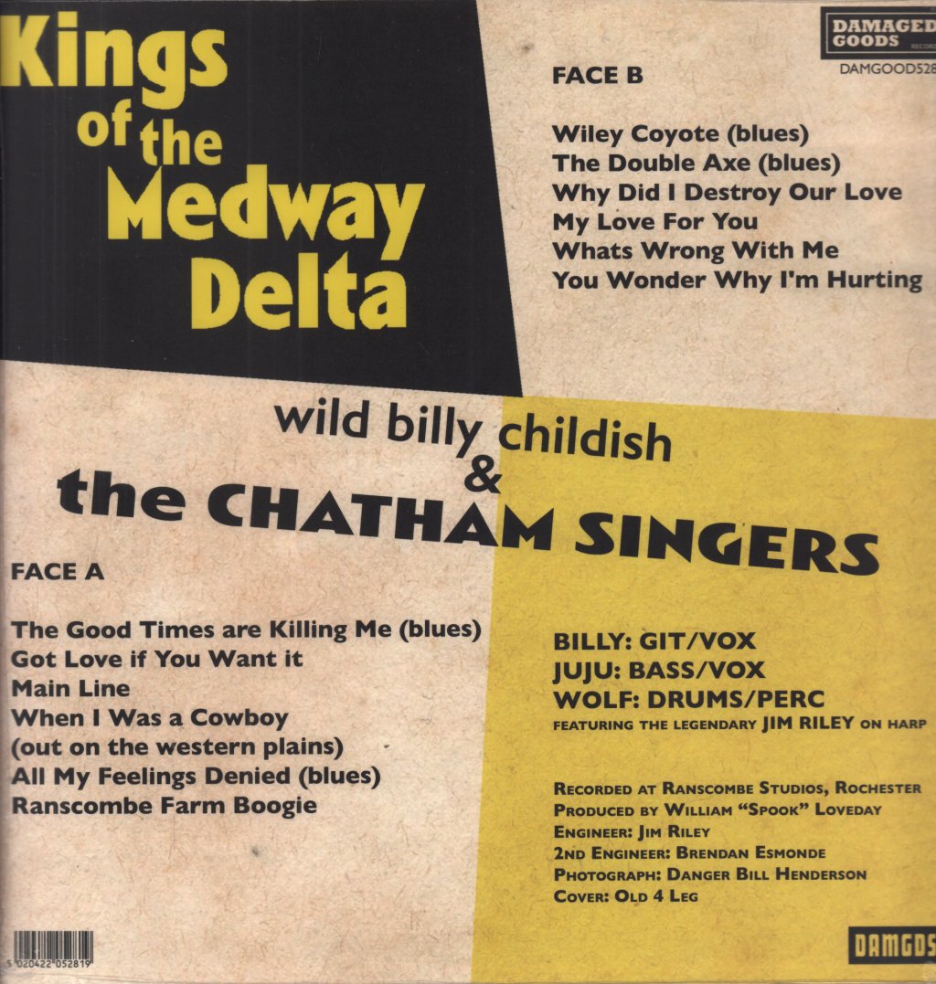Wild Billy Childish And The Chatham Singers - Kings Of The Medway Delta - Lp