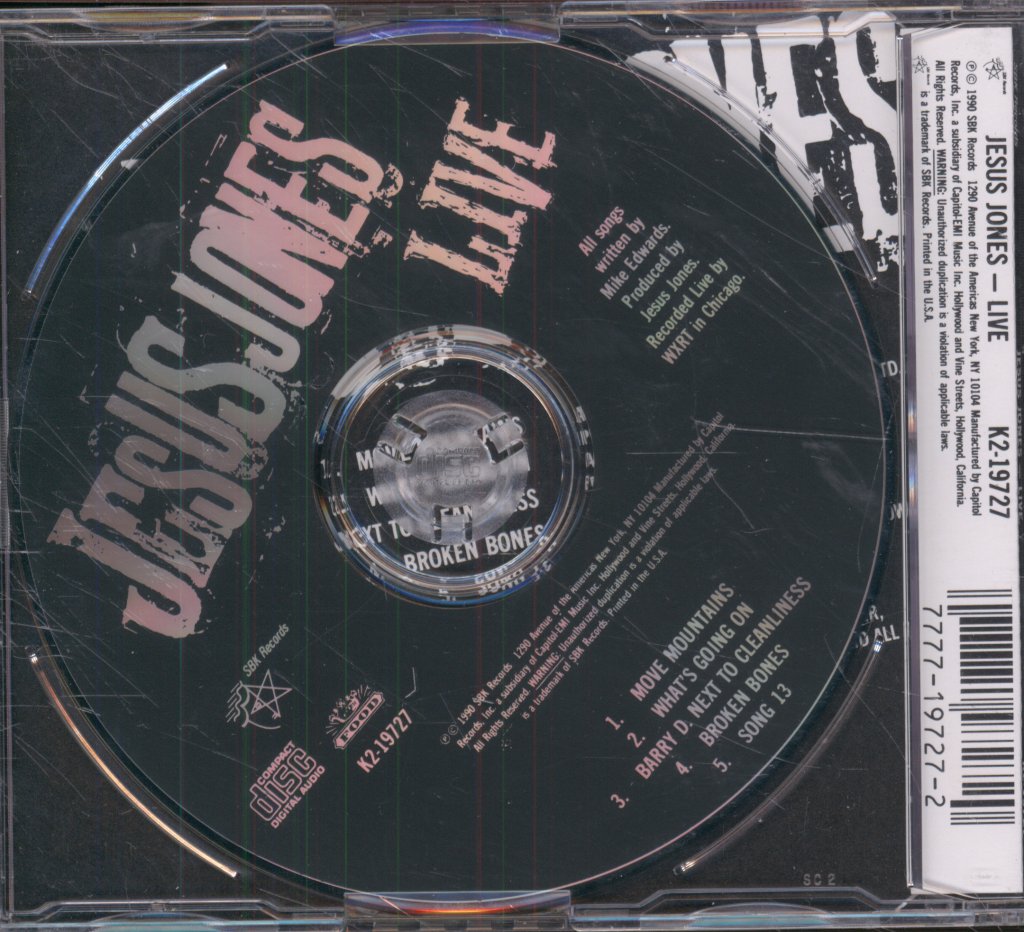 Jesus Jones - Live - Cd