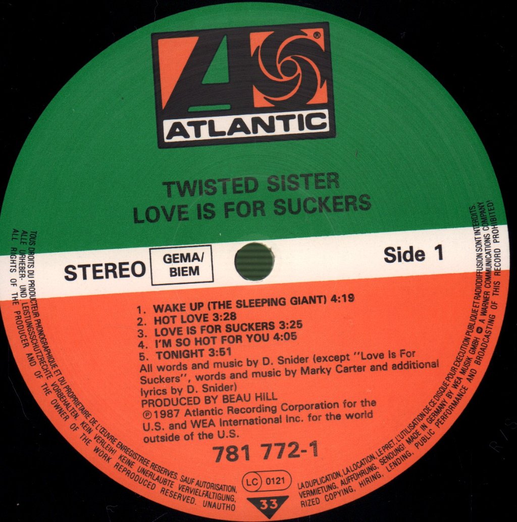 Twisted Sister - Love Is For Suckers - Lp