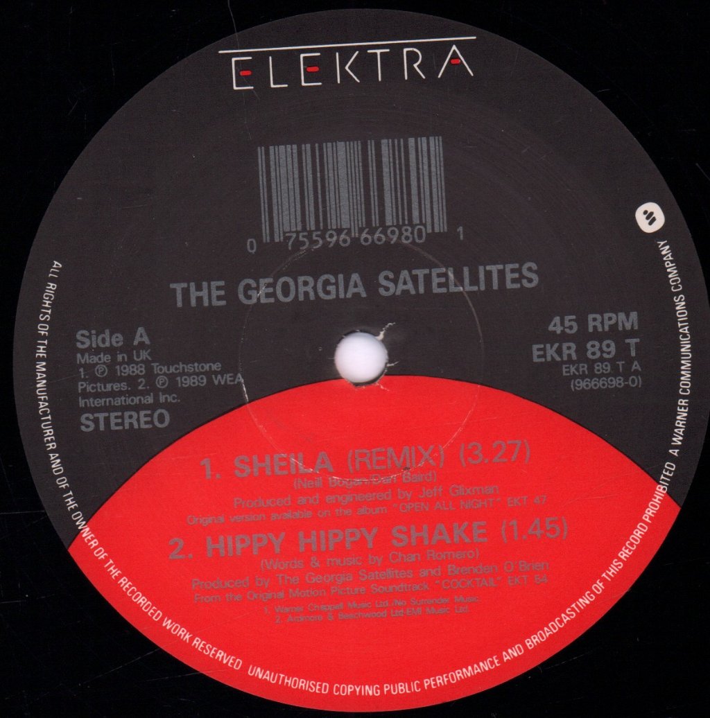 Georgia Satellites - Sheila - 12 Inch