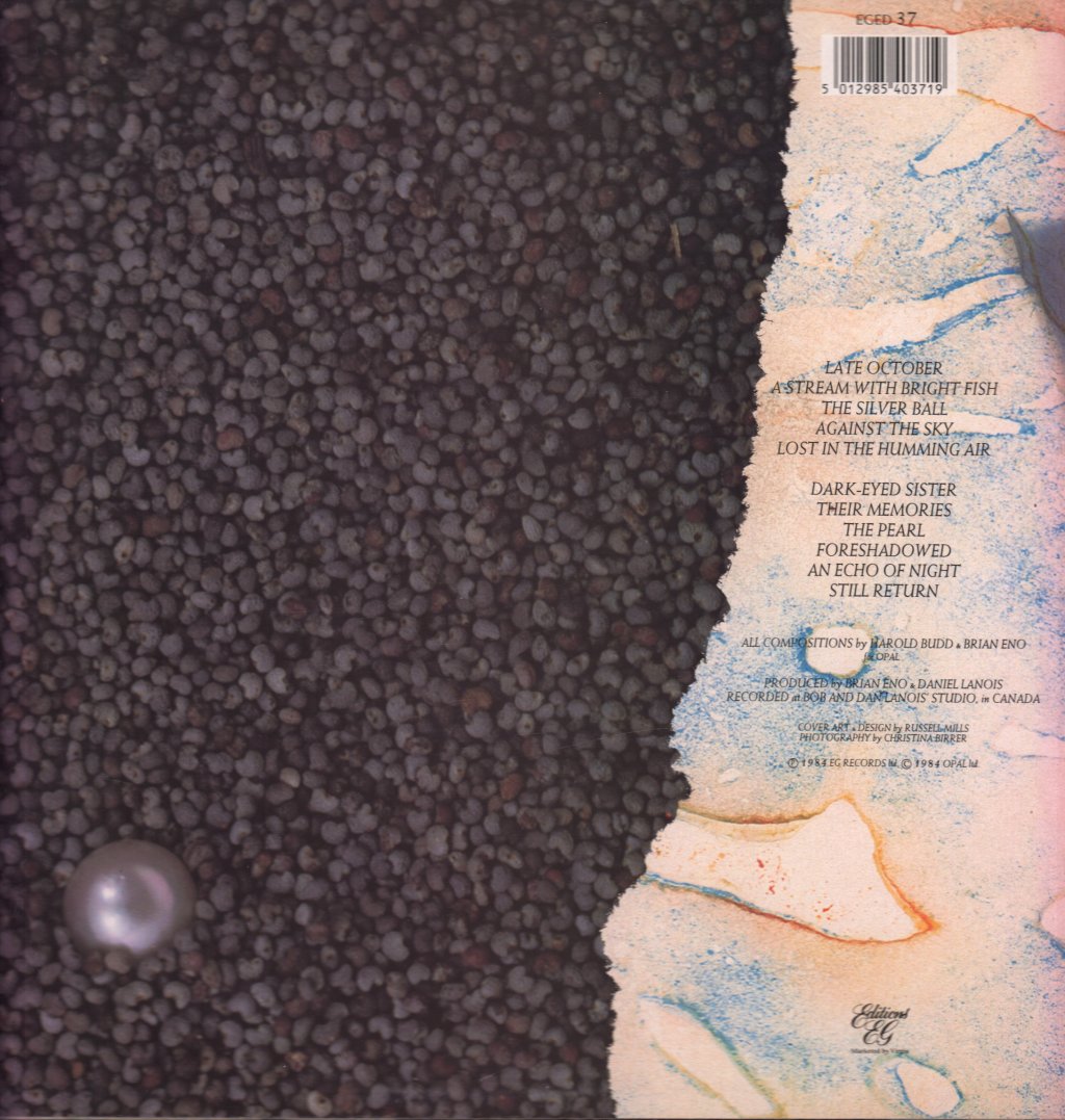 Harold Budd And Brian Eno - Pearl - Lp