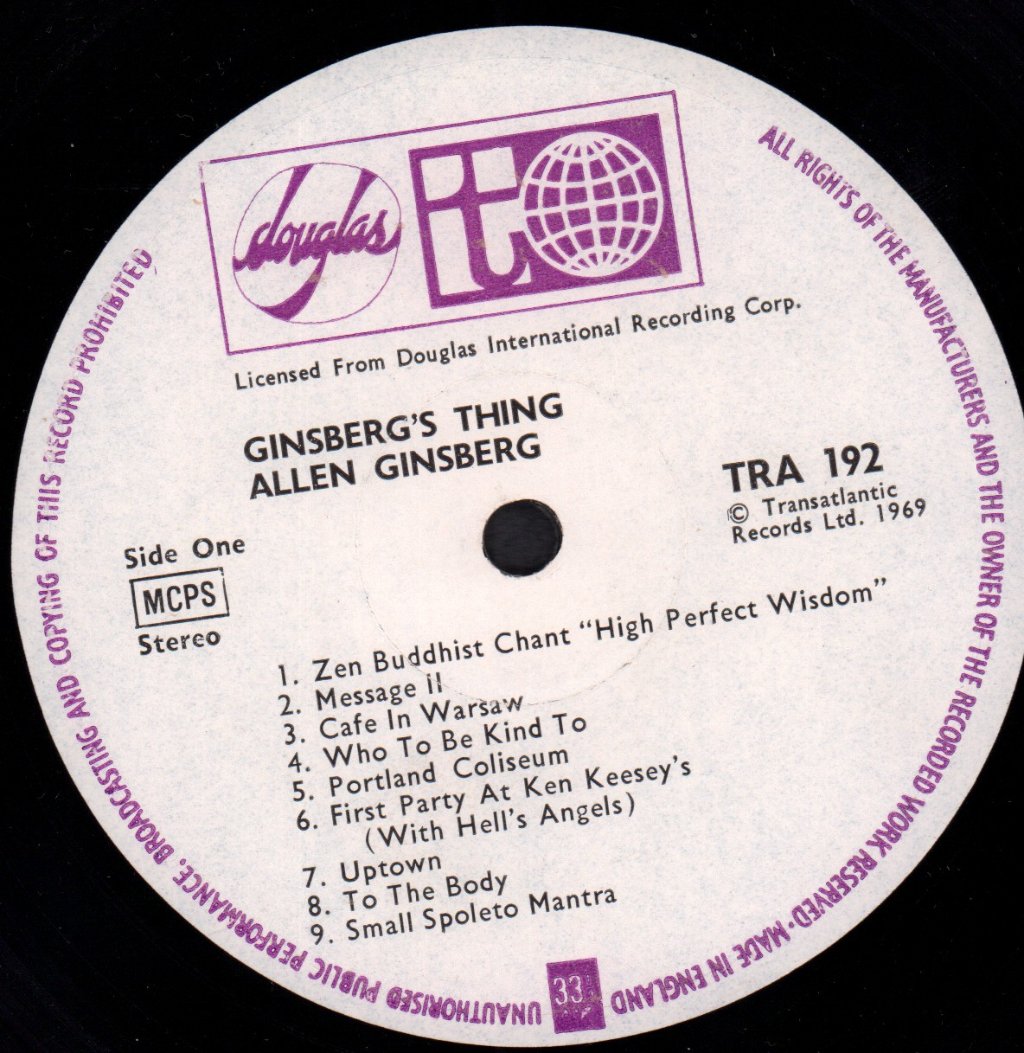 Allen Ginsberg - Ginsberg's Thing - Lp