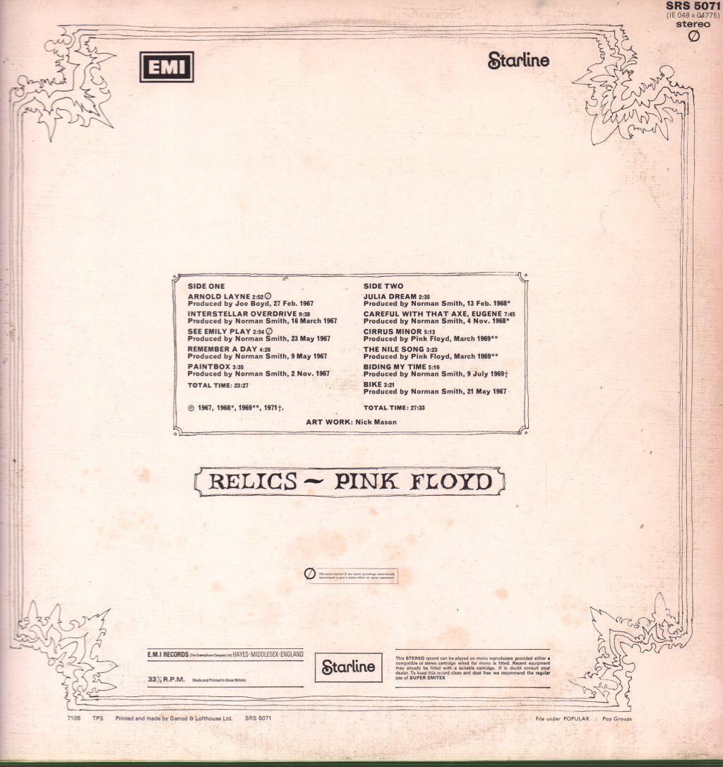 Pink Floyd - Relics - Lp