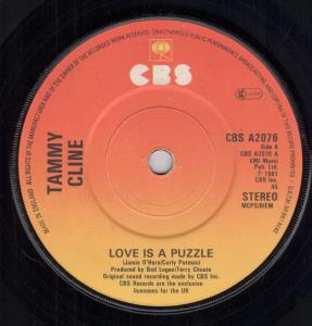 Tammy Cline - Love Is A Puzzle - 7 Inch