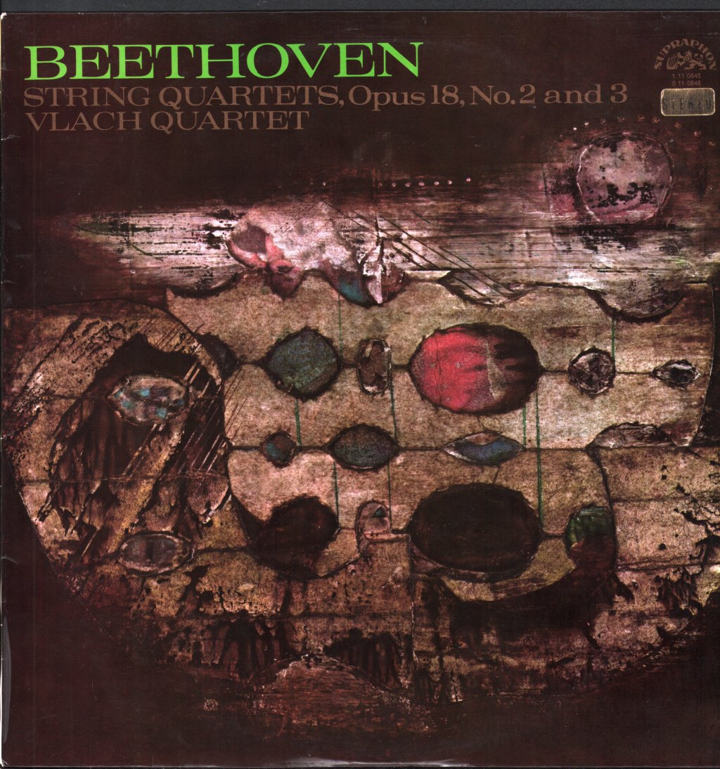 Vlach Quartet - Beethoven String Quartets, Opus 18, No 2 and 3 - Lp