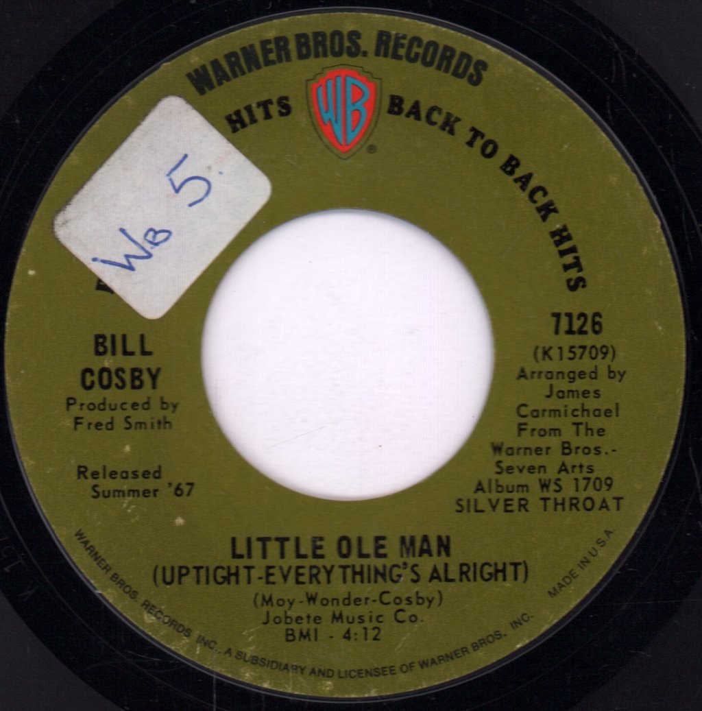 Bill Cosby - Funky North Philly / Little Ole Man (Uptight - Everything's Alright) - 7 Inch