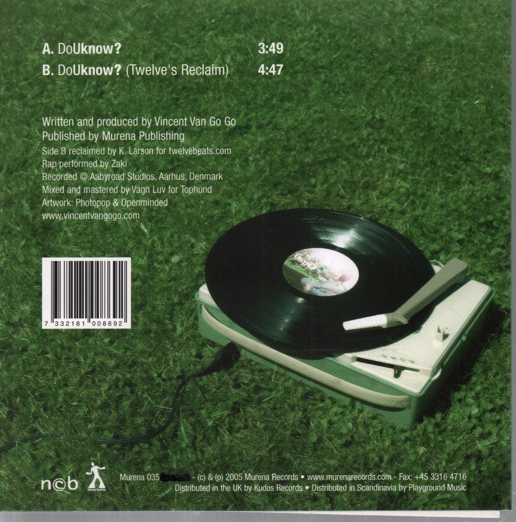 Vincent Van Go Go - Do U Know - 7 Inch