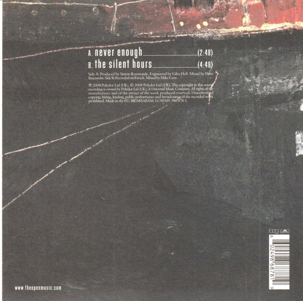 Open (2000'S Artist) - Never Enough - 7 Inch