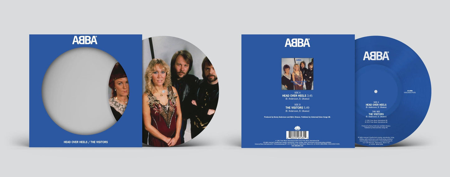 ABBA - Head Over Heels / the Visitors - 7 Inch