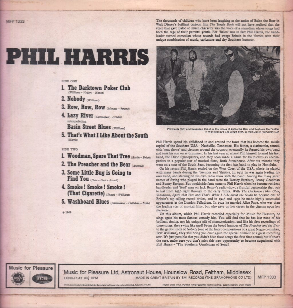 Phil Harris - Woodman Spare That Tree - Lp