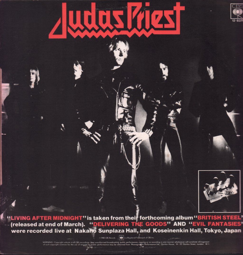 Judas Priest - Living After Midnight - 12 Inch