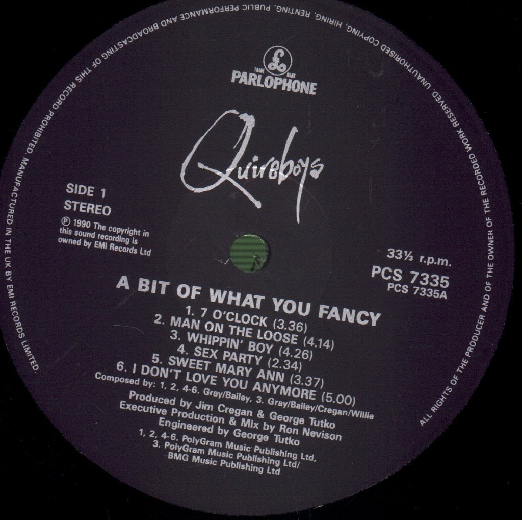 Quireboys - A Bit Of What You Fancy - Lp