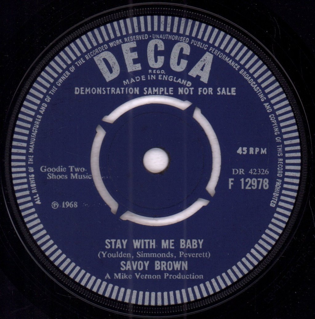 Savoy Brown - I'm Tired - 7 Inch