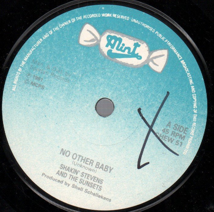 Shakin Stevens - No Other Baby - 7 Inch
