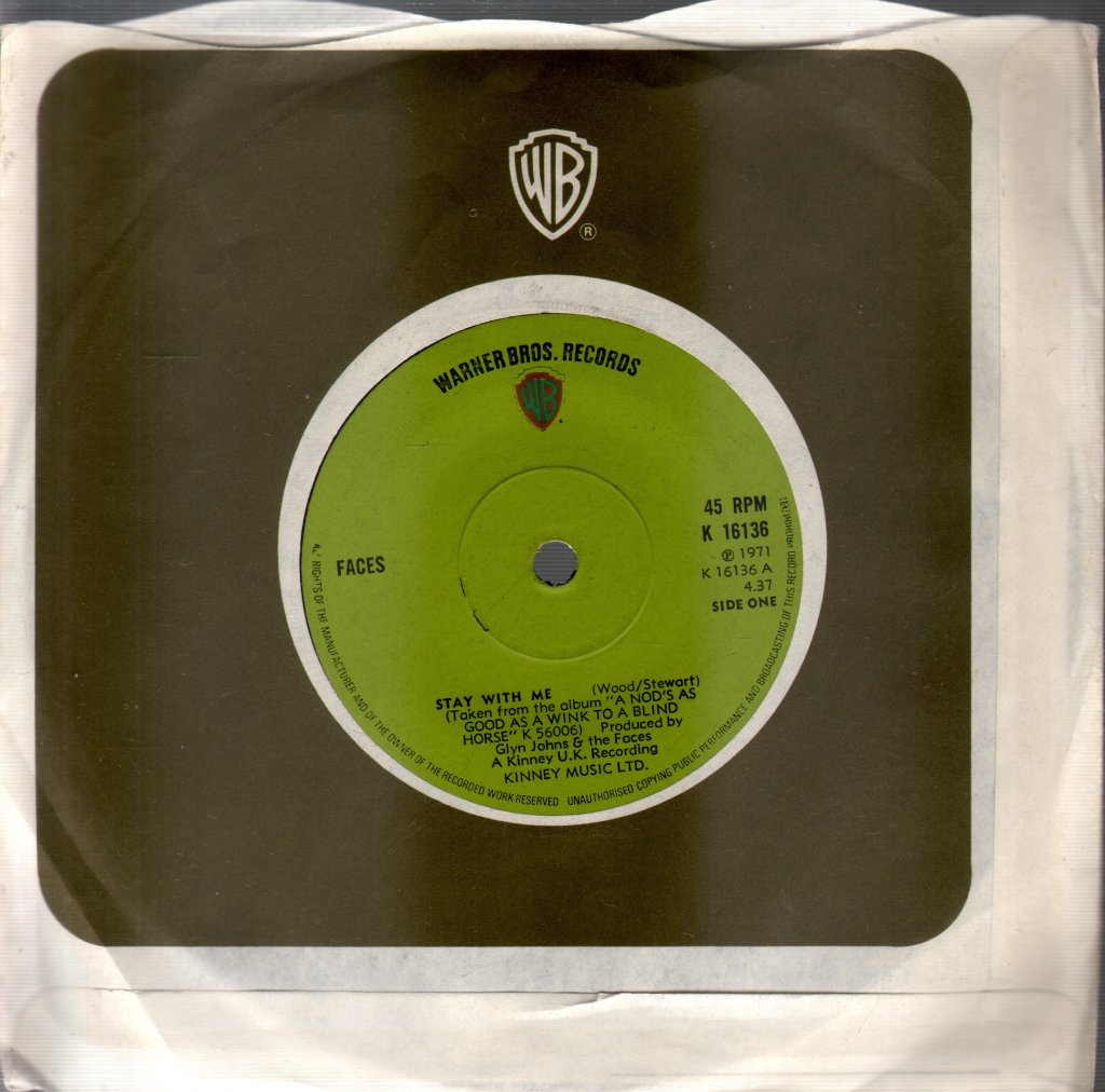Faces - Stay With Me - 7 Inch