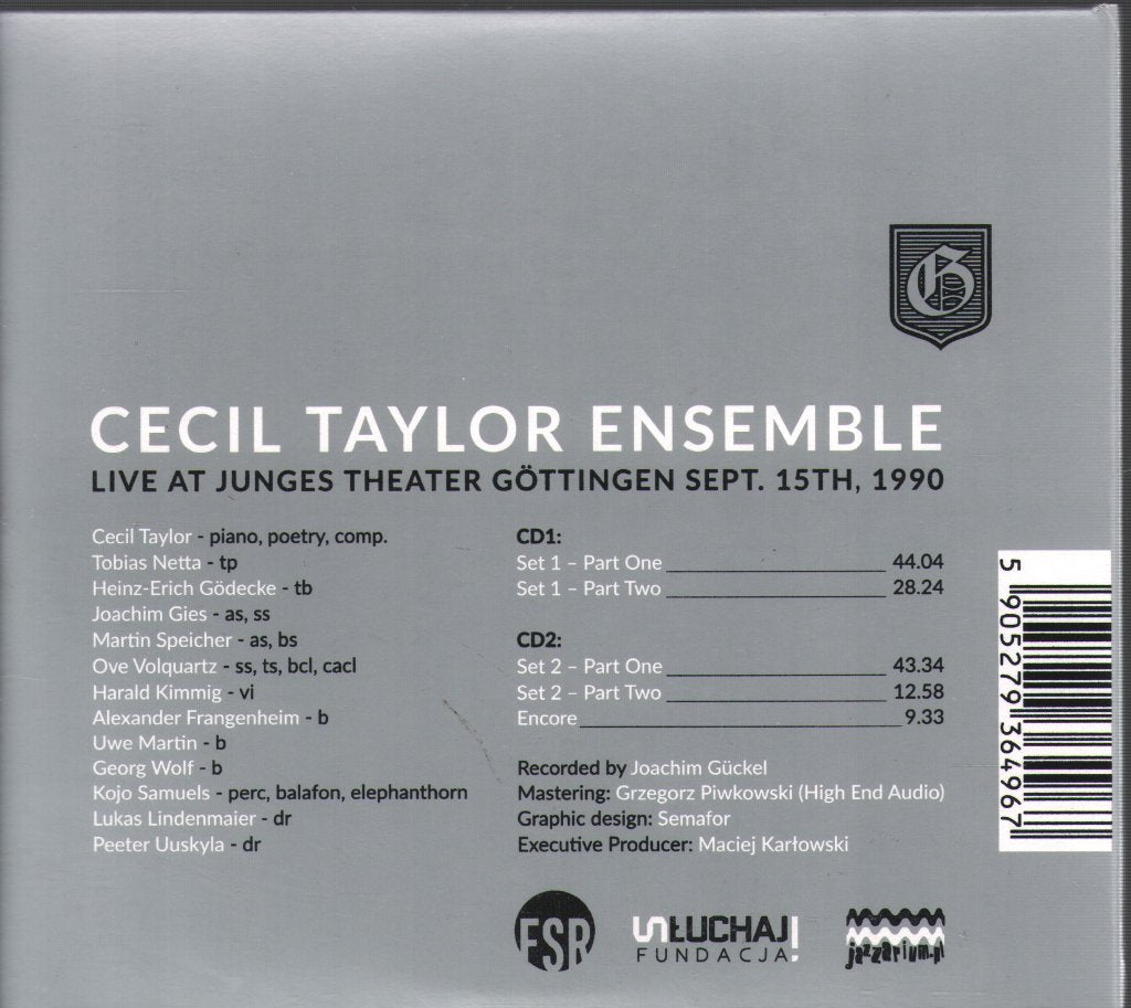 Cecil Taylor Ensemble - Göttingen - Double Cd