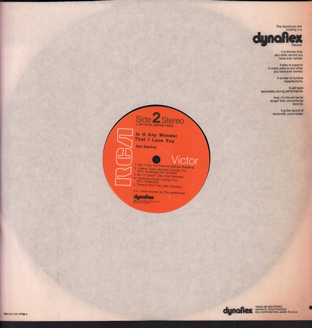 Nat Stuckey - Is It Any Wonder That I Love You - Lp