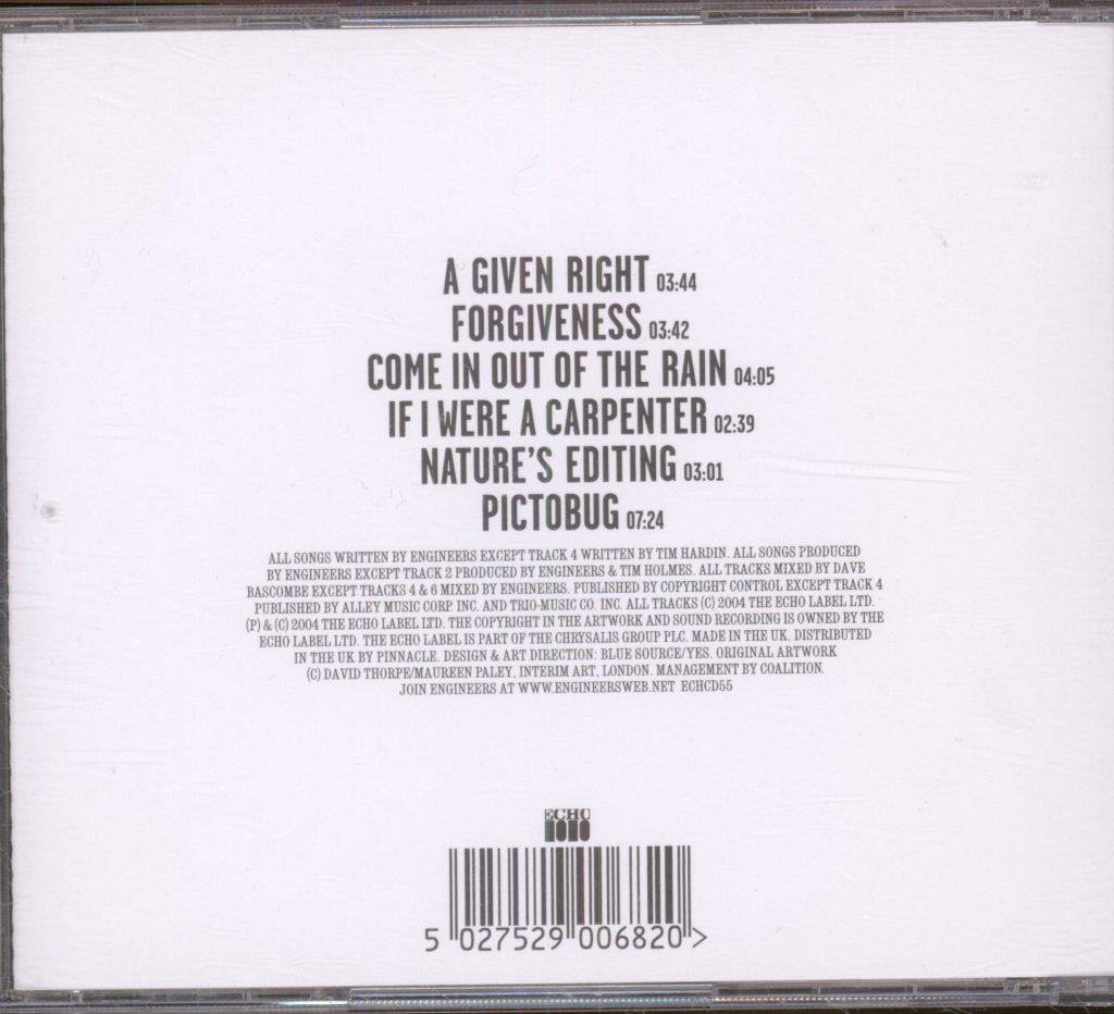 Engineers (Indie Group) - Folly - Cd