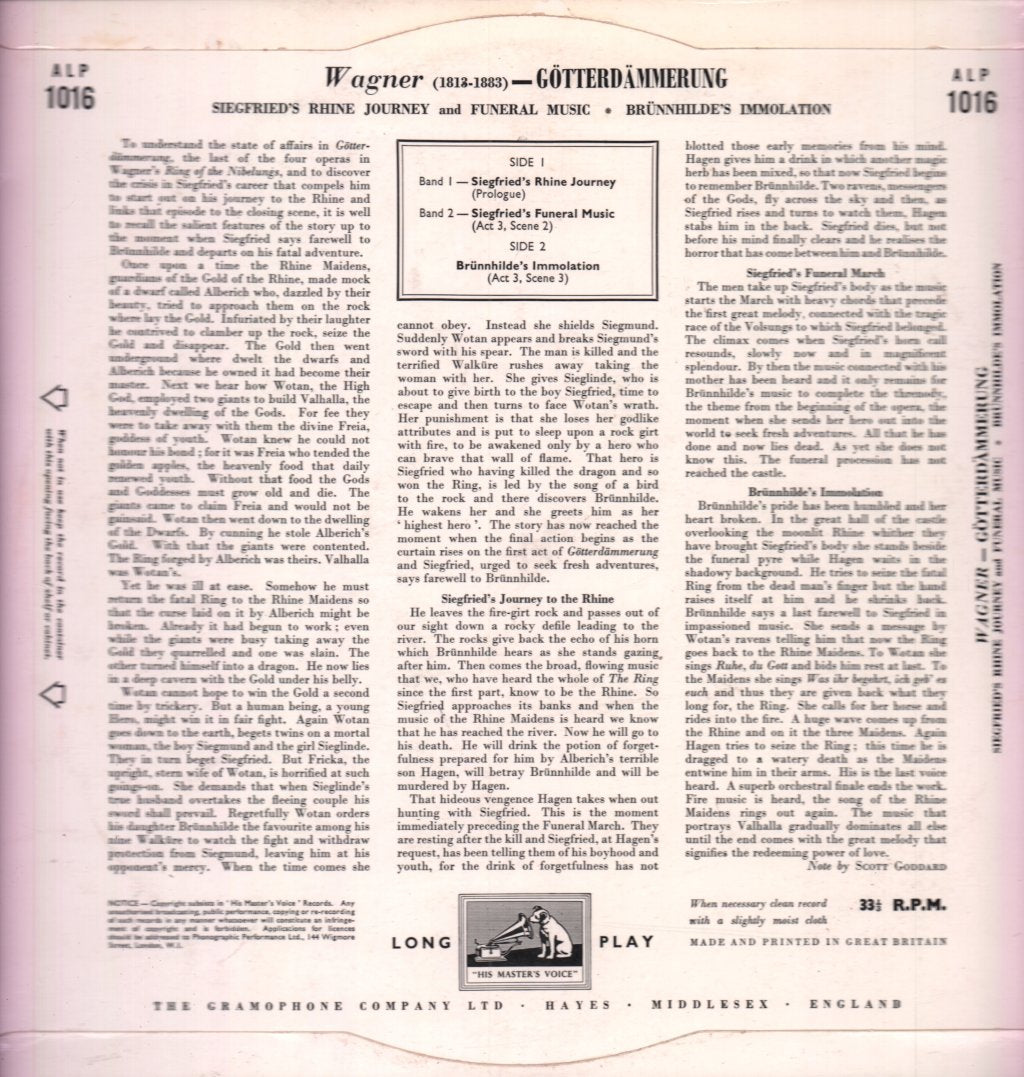 Kirsten Flagstad / Wilhelm Furtwangler - Wagner Gotterdammerung - Lp