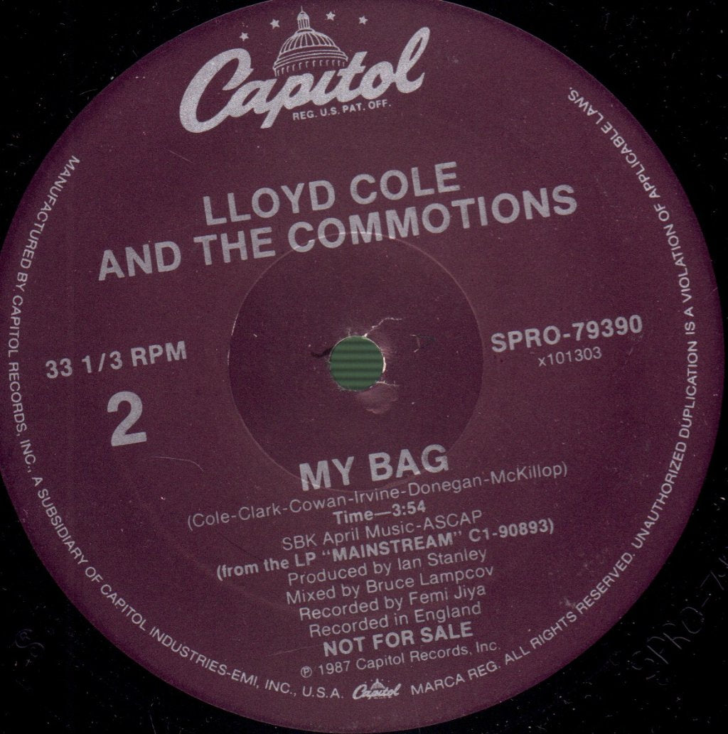 Lloyd Cole And The Commotions - My Bag - 12 Inch