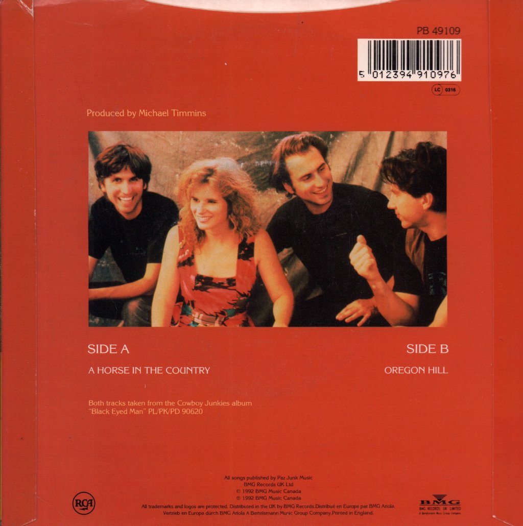 Cowboy Junkies - A Horse In The Country - 7 Inch