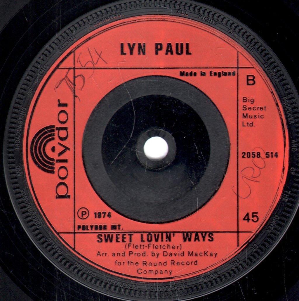 Lyn Paul - Who's Sorry Now - 7 Inch