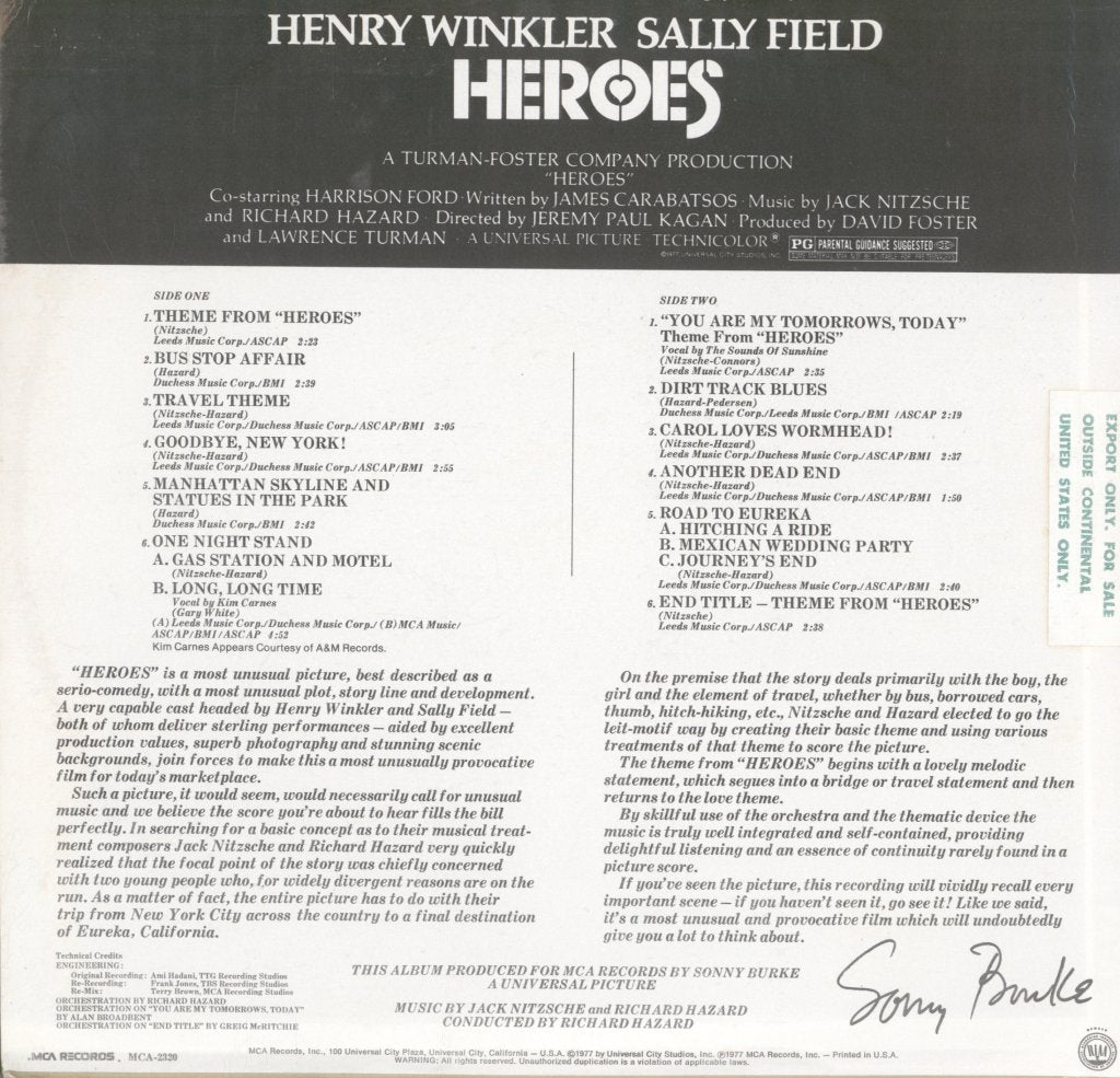 Heroes - Music From The Original Motion Picture - Heroes - Music From The Original Motion Picture - Lp