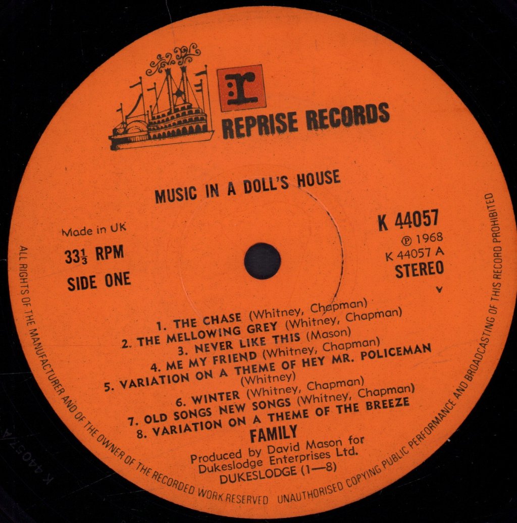 Family (Prog/Rock Group) - Music In A Doll's House - Lp