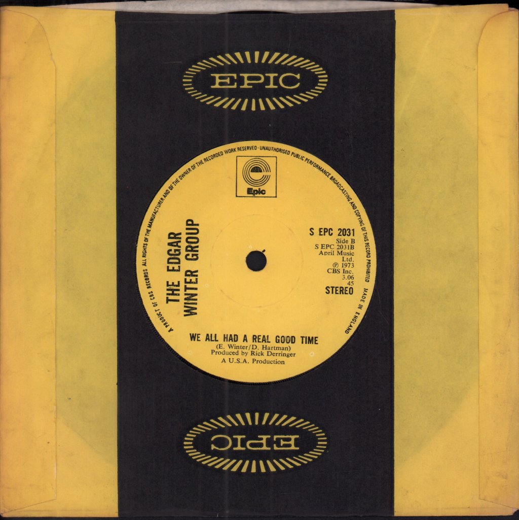 Edgar Winter Group - Hangin' Around - 7 Inch