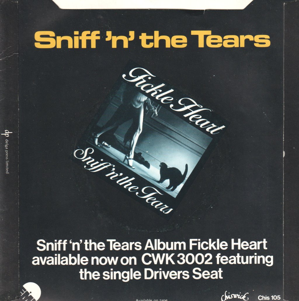 Sniff N The Tears - Driver's Seat - 7 Inch