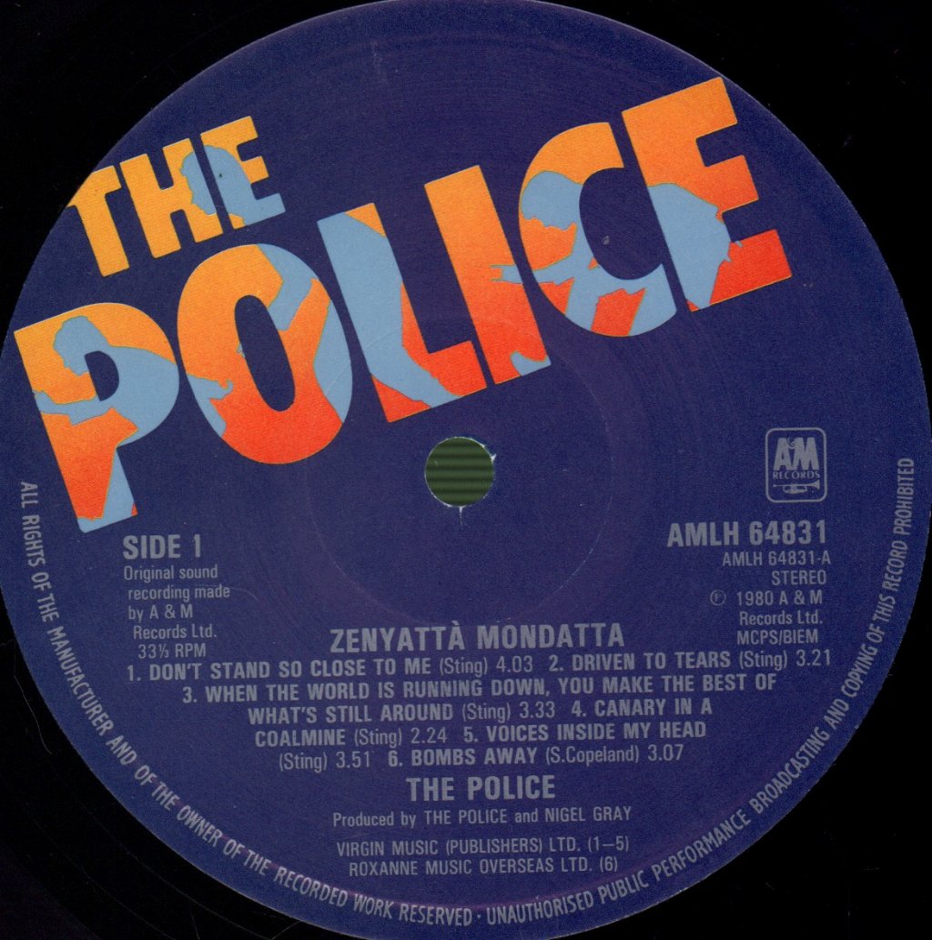 Police - Zenyatta Mondatta - Lp